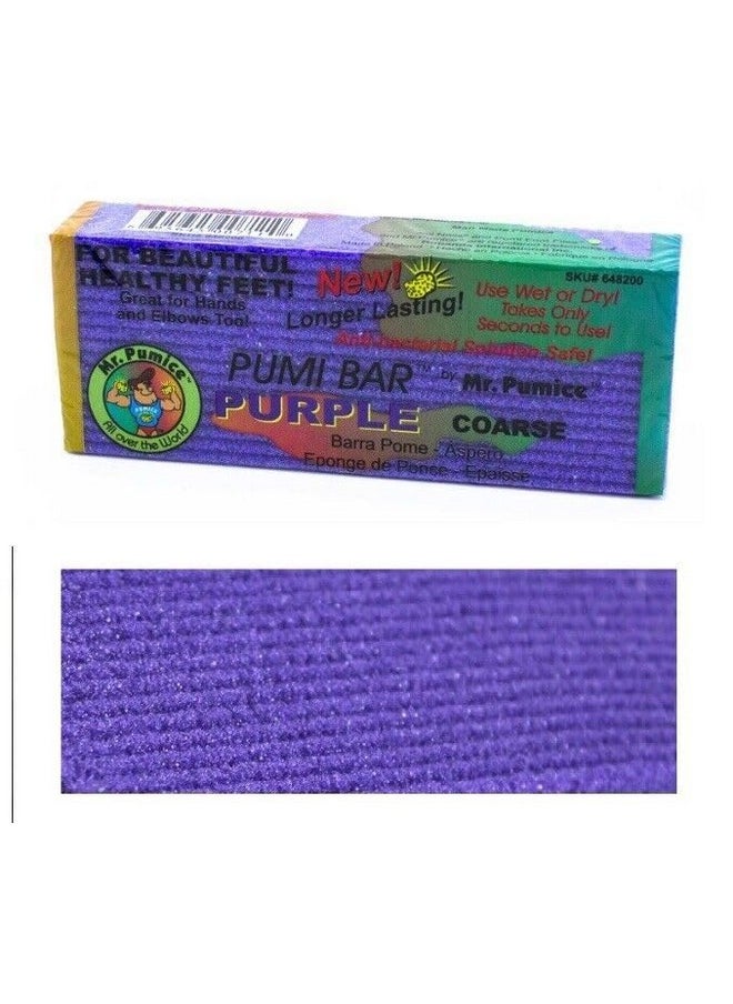 Mr. Pumice Callus Remover PUMI Bar: Pedicure Stone & Foot/Heel Scrubber - Coarse Grit (4 Pack)
