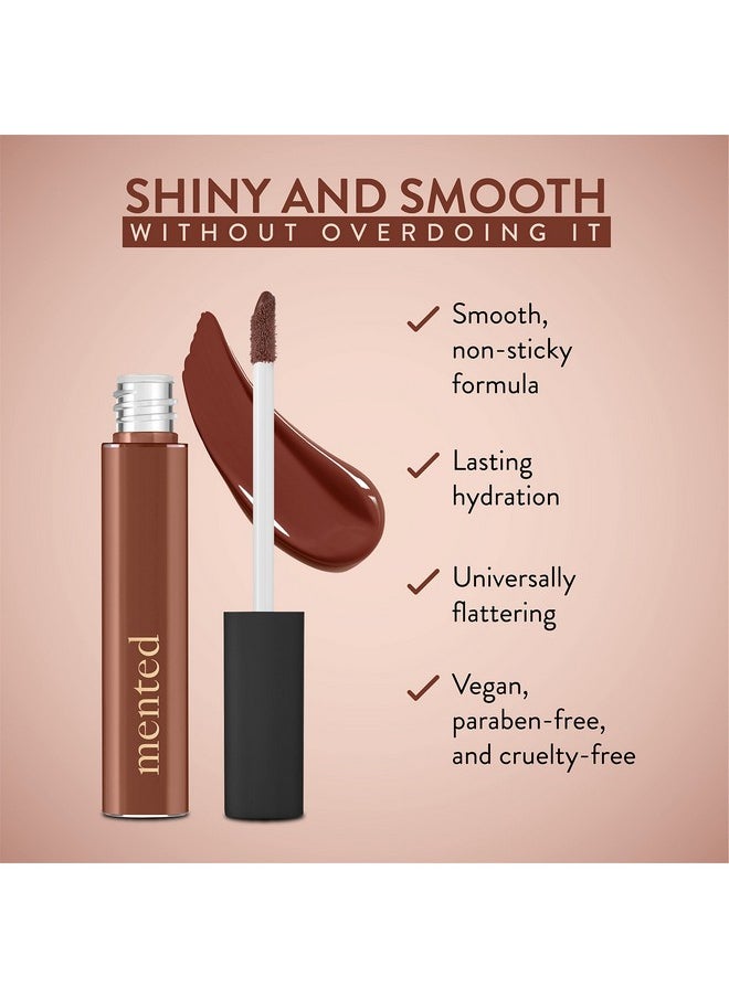 Mented Cosmetics | Deep Tan Nude Lip Gloss, Send Nudes | Vegan, Paraben-Free, Cruelty-Free Gloss Topper | Long Lasting and Moisturizing Lipgloss