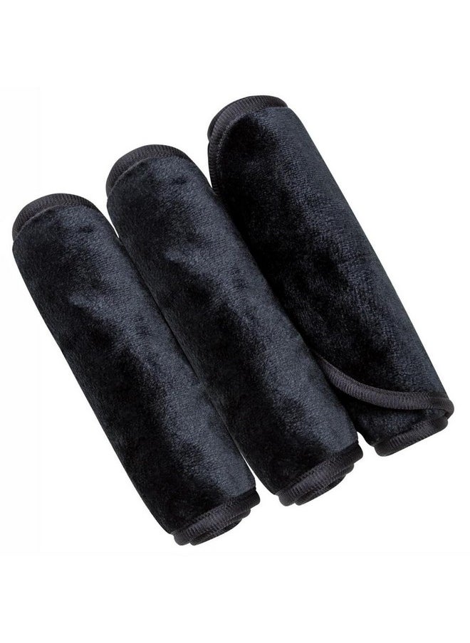 Makeup Remover Cloth Cleansing Towel - Chemical Free - Move Makeup Instantly with Just Water (3 Black)