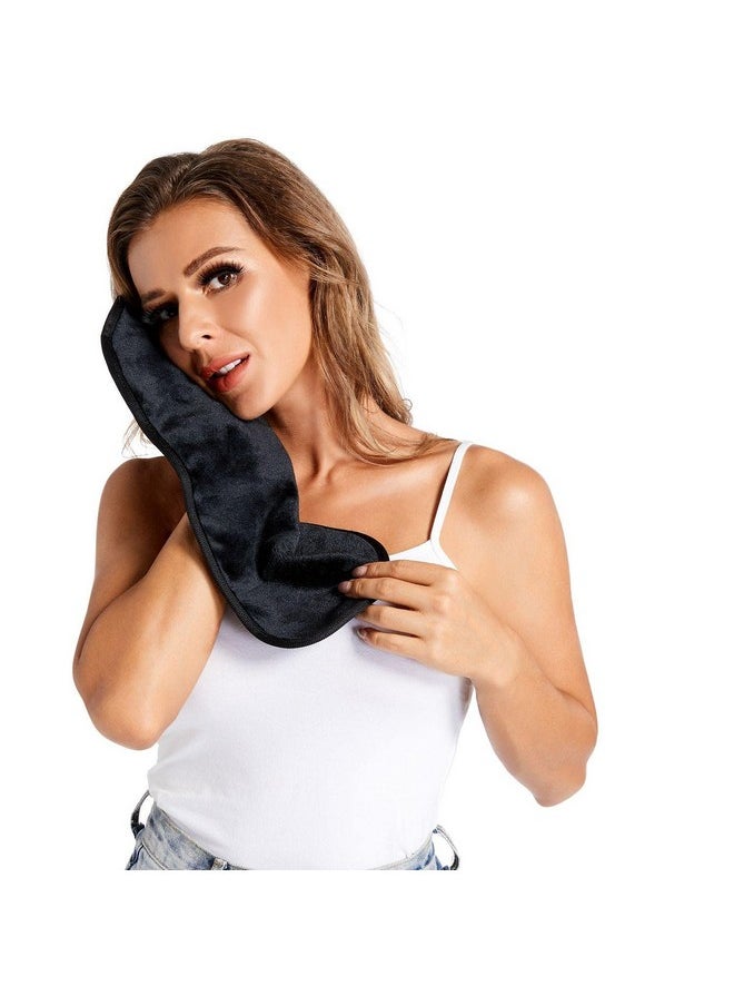 Makeup Remover Cloth Cleansing Towel - Chemical Free - Move Makeup Instantly with Just Water (3 Black)
