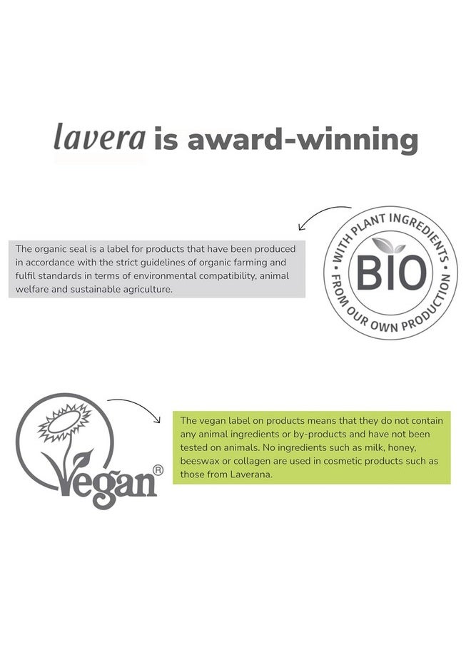 lavera Volume Mascara - Black - Voluminous Mascara with Shea Butter & Sunflower Oil for Lang Lasting Results - Eye Make Up - Black Mascara - PETA Certified - Vegan - Made in Germany - 0.3 Fl Oz