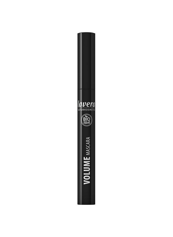 lavera Volume Mascara - Black - Voluminous Mascara with Shea Butter & Sunflower Oil for Lang Lasting Results - Eye Make Up - Black Mascara - PETA Certified - Vegan - Made in Germany - 0.3 Fl Oz
