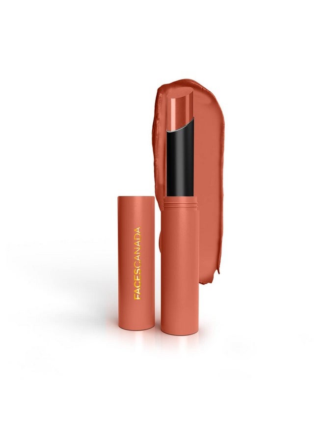 FACESCANADA Long Stay 3-In-1 Matte Lipstick - Sinful Peach 05, 2 Gm