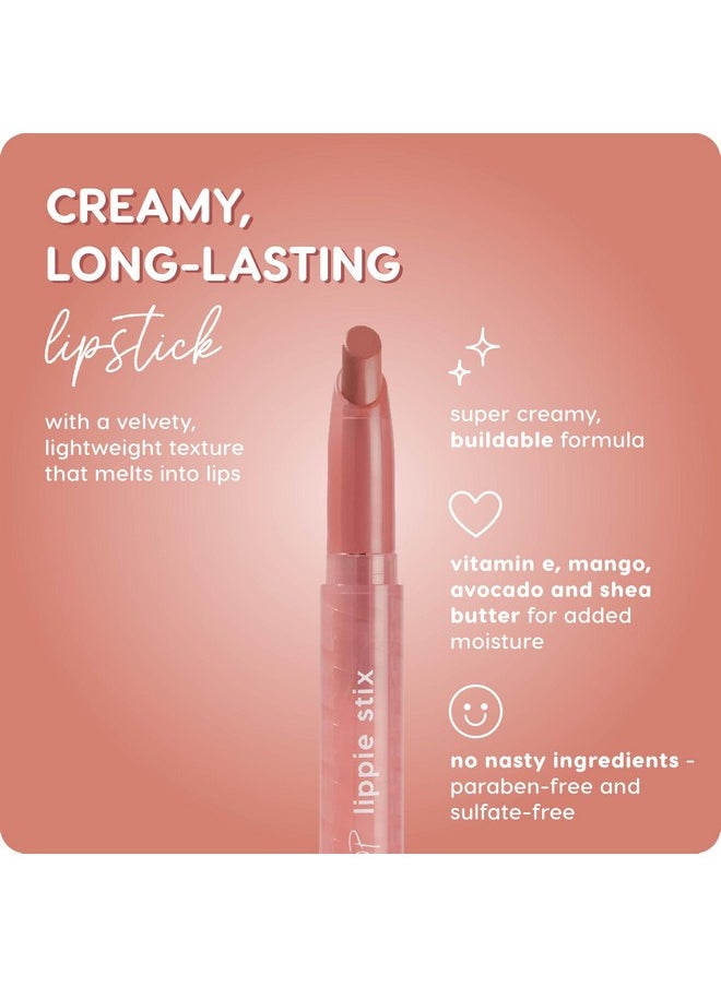 Colourpop Lippie Stix - Long-Lasting Matte Lipstick Formulated with Vitamin E & Shea Butter for All Day Moisture - Richly Pigmented Pink Nude Lipstick - Paraben and Sulfate Free - Oh Snap (0.4 oz)