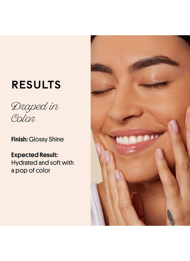 Winky Lux Very There Lip Oil, Hydrating Nude Pink Tint with Jojoba Oil, Non-Sticky Glossy Lip Oil, Tinted Pink Gloss for Juicy Lip, Muse