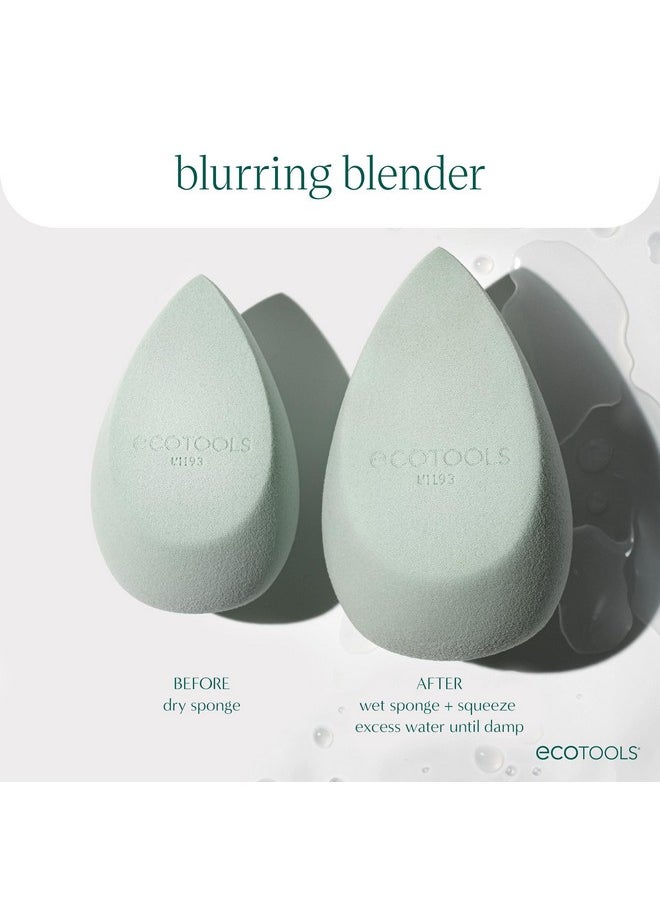 EcoTools Blurring Blender Makeup Sponge, Makeup Blending Sponge For Blurred Skin, For Liquid & Cream Foundation, Eco Friendly & Latex Free, Cruelty-Free & Vegan 1 Count
