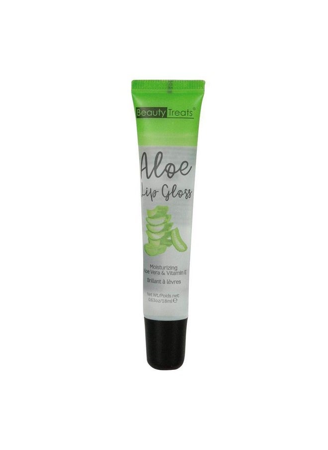 2 pcs Beauty Treats Aloe Lip Gloss Moisturizing Aloe Vera & Vitamin E