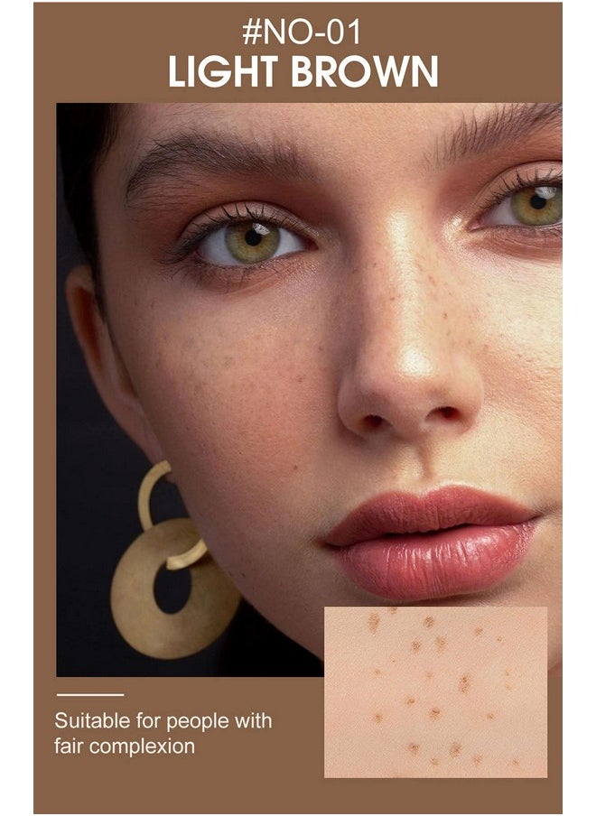 MAEPEOR Freckle Pen Light Brown Natural Freckle Pen Longlasting Waterproof Dot Spot Pen Create Natural Sunkissed Skin (Light Brown)