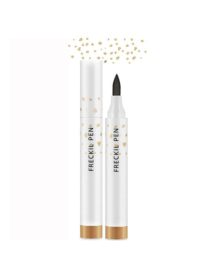 MAEPEOR Freckle Pen Light Brown Natural Freckle Pen Longlasting Waterproof Dot Spot Pen Create Natural Sunkissed Skin (Light Brown)