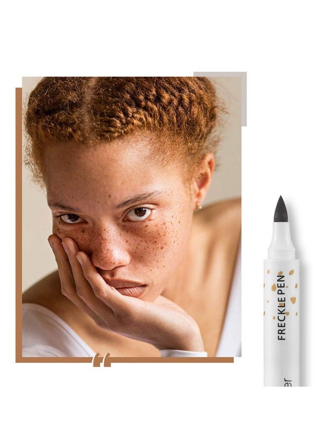 MAEPEOR Freckle Pen Light Brown Natural Freckle Pen Longlasting Waterproof Dot Spot Pen Create Natural Sunkissed Skin (Light Brown)