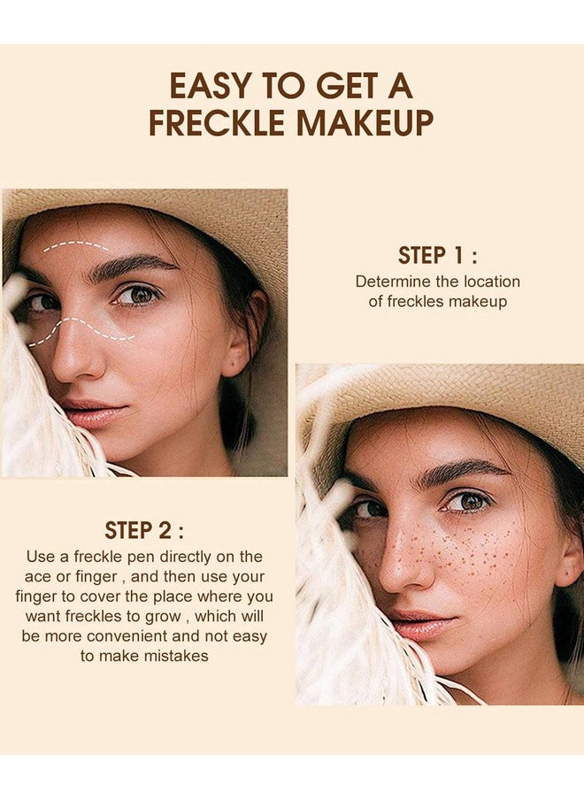 MAEPEOR Freckle Pen Light Brown Natural Freckle Pen Longlasting Waterproof Dot Spot Pen Create Natural Sunkissed Skin (Light Brown)
