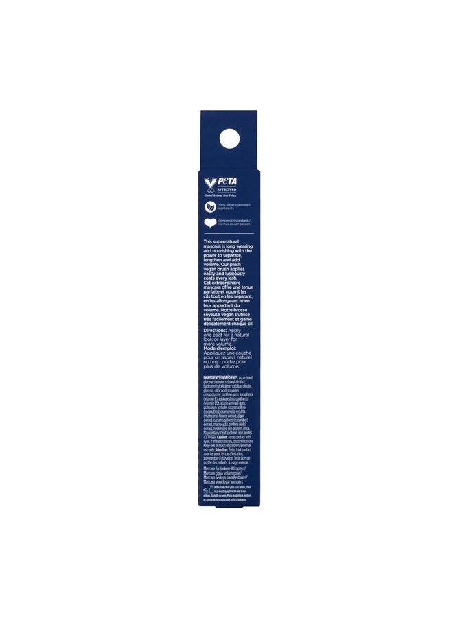 Pacifica Mascara - Stellar Gaze Length & Strength Mineral Mascara in Glass Vial, Long-Lasting Clump-Free with Coconut Oil & Vitamin B, Vegan & Cruelty-Free (Super Nova - Black)
