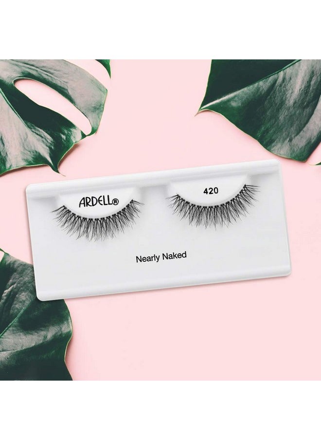 Ardell False Lashes, Naked Lashes 420 with Invisiband, 4 pairs