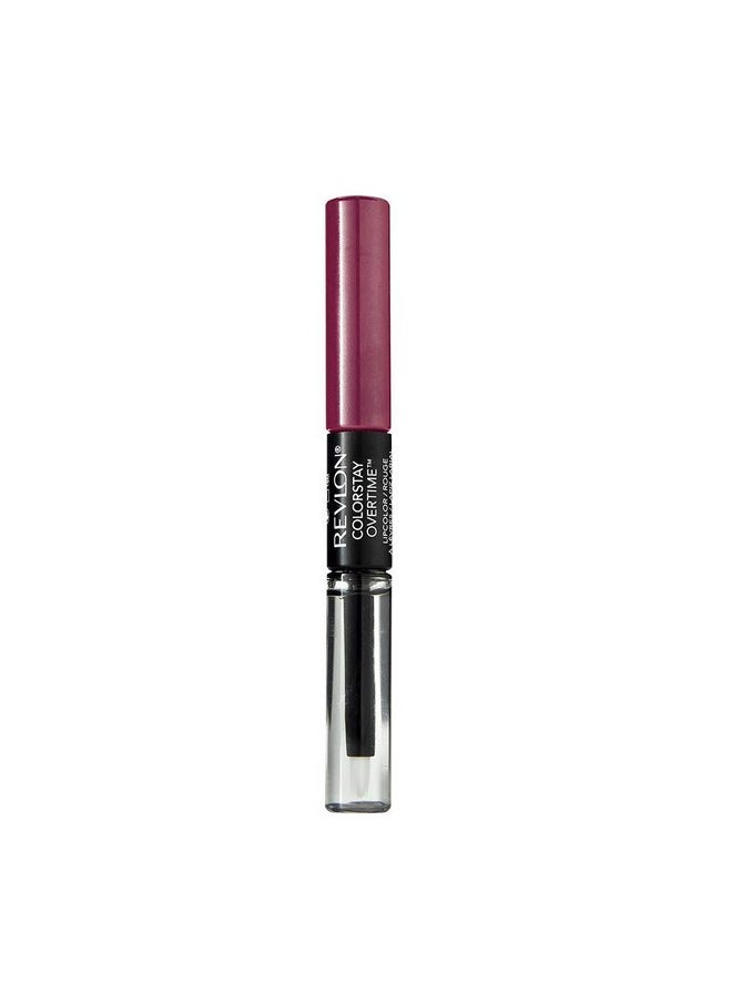 Revlon ColorStay Overtime Liquid Lip Color, Non-Stop Cherry [010] 0.07 oz (Pack of 2)