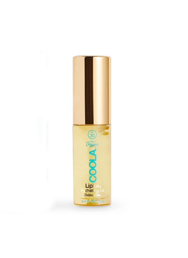 COOLA Organic Liplux Lip Oil and Lip Gloss Sunscreen with SPF 30, Dermatologist Tested Lip Balm for Daily Protection, Vegan and Gluten Free, 0.11 Fl Oz (Pack of 1)
