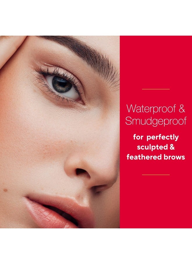 Mirabella Ultra Fine Brow Pencil, Anti-Chip Waterproof Eyebrow Pencil - Smudgeproof, Blendable & Retractable Eyebrow Pencil to Define and Fill In Brows Naturally - Dark
