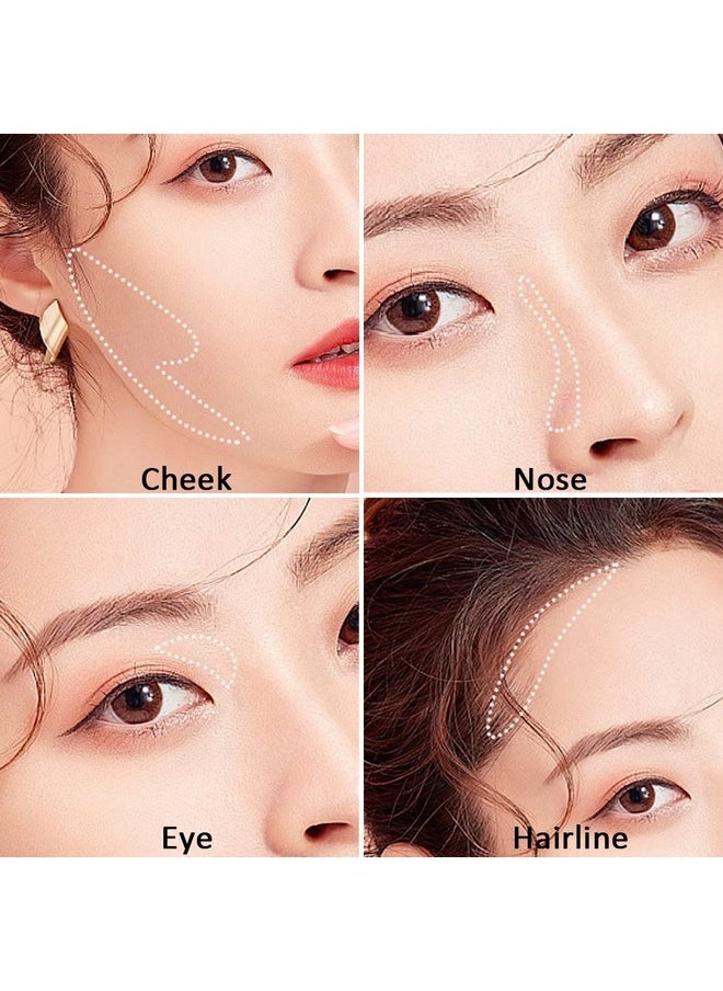 Mysense Single Contour Palette, Face Contour Kit with Mirror & Brush, Silky Smooth Contour Powder Makeup