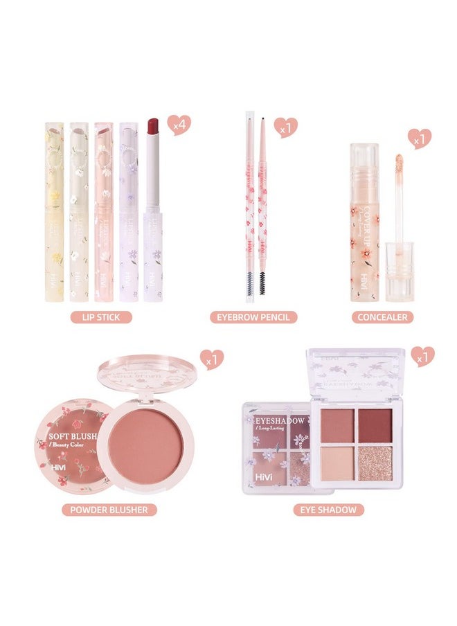 LAMUSELAND All in One Makeup Kit, 8-Piece Women Complete Makeup Kit, a Must-Have Gift Set for Beginners or Professional Makeup Sets Beginners.