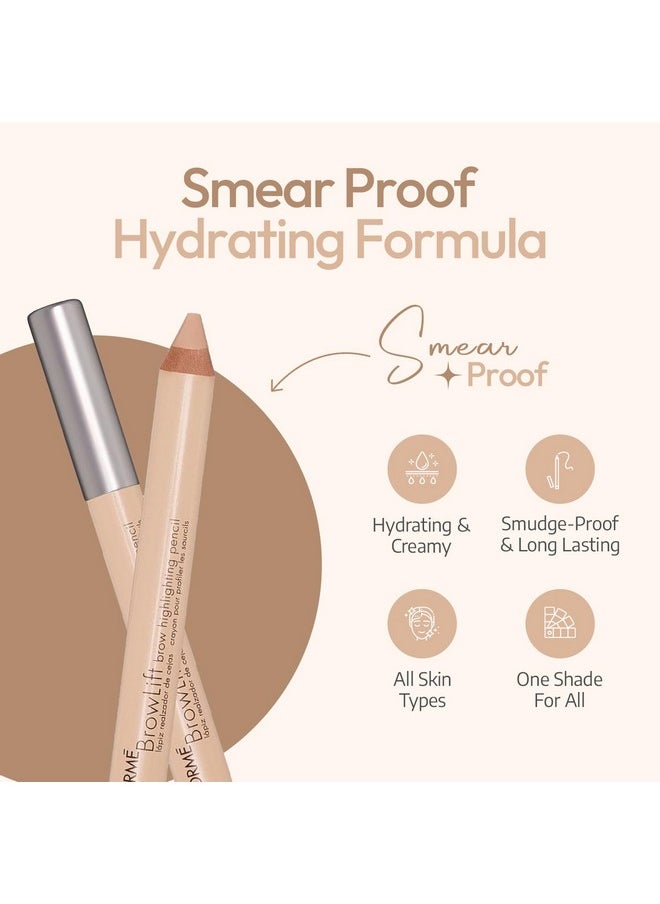 SORME Treatment Cosmetics Eyebrow Highlighter Pencil - Fake Awake Brow Pencil - Lift Highlighter Pencil for Wide Awake & Youthful Appearance - Eye Brightener Pencil - Inner Corner Eye Highlighter