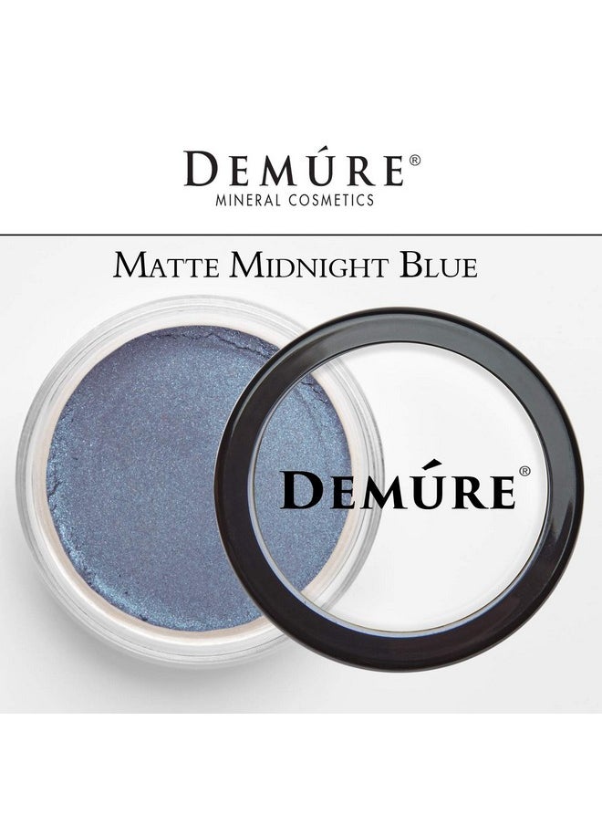 Demure Mineral Make Up (Midnight Blue) Eye Shadow, Matte Eyeshadow, Loose Powder, Eye Makeup, Professional Makeup