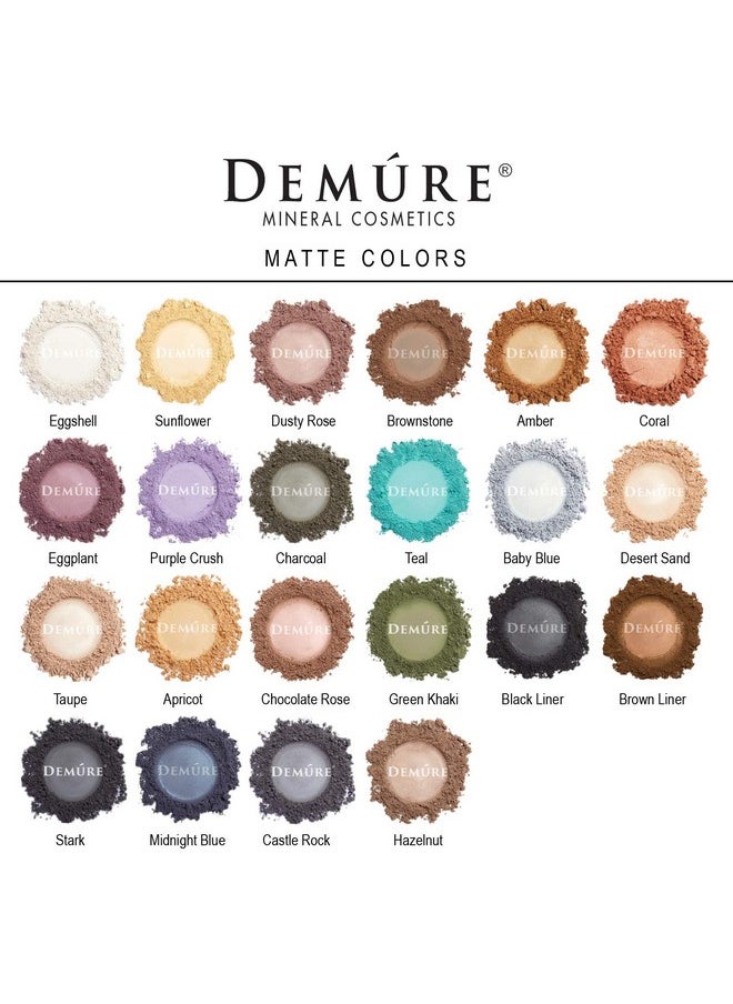 Demure Mineral Make Up (Midnight Blue) Eye Shadow, Matte Eyeshadow, Loose Powder, Eye Makeup, Professional Makeup