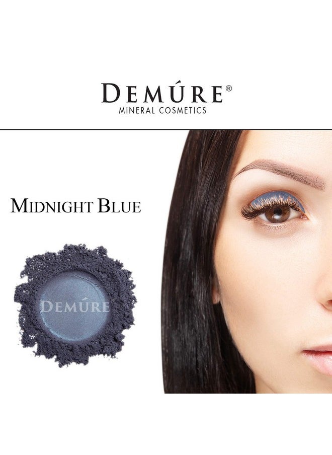 Demure Mineral Make Up (Midnight Blue) Eye Shadow, Matte Eyeshadow, Loose Powder, Eye Makeup, Professional Makeup