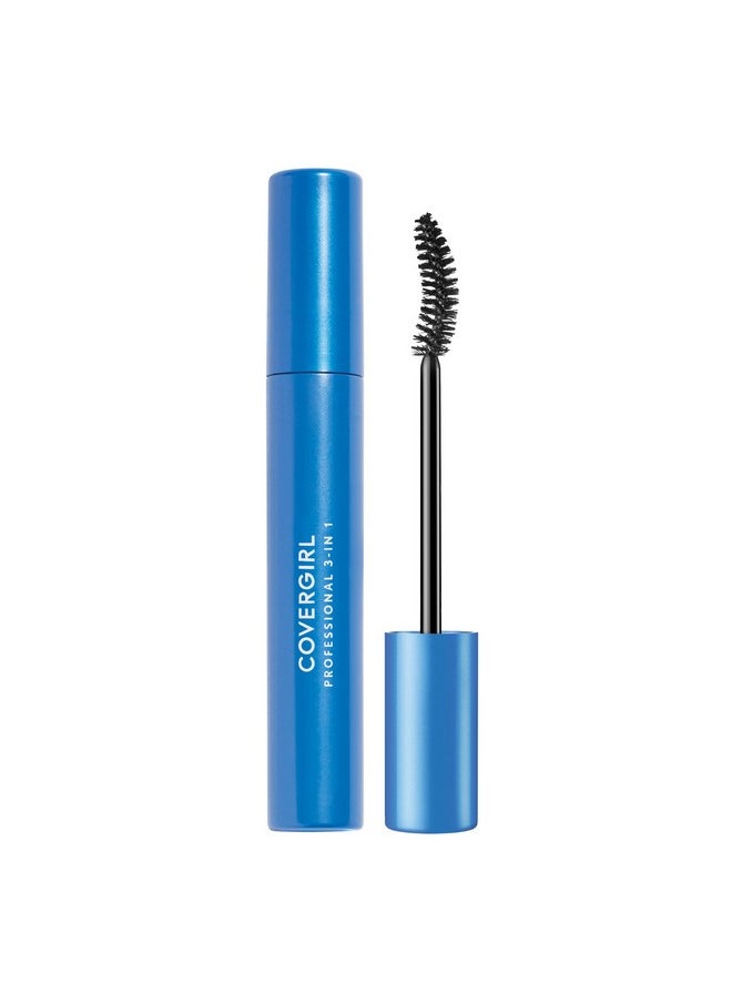 COVERGIRL Professional All-in-One Curved Brush Mascara Black Brown 210, 0.3 Ounce (packaging may vary)