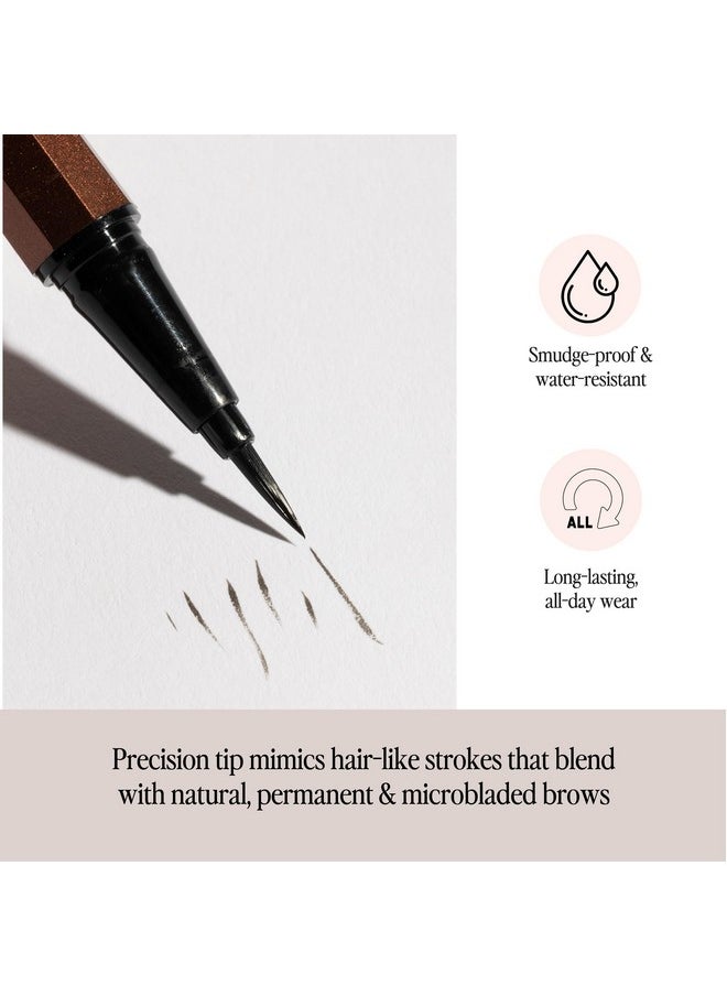 Billion Dollar Brows Raising Brows Liquid Brow Pen, Eyebrow Pen with a MicroTip Applicator Creates Natural Looking Brows Effortlessly and Stays on All Day, Taupe