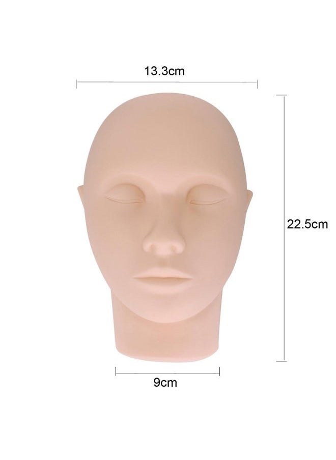 Pro Mannequin Training Head Cosmetology Eyelash Eye Extension Practice Makeup Face Treatment Tools(standar Head)