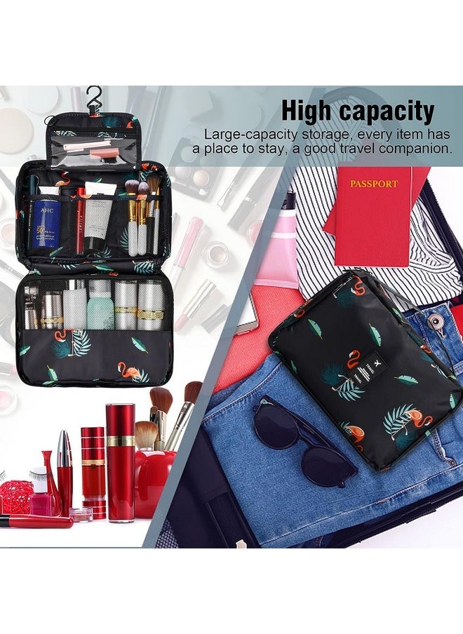 PETRICE Toiletry Bag, Travel Kit, Toiletry Bag for Women, Travel Kit for Women, Travelling Bag for Women, Travel Essentials for Women, Accessories Organizer for Women Black 25x10x18 cm