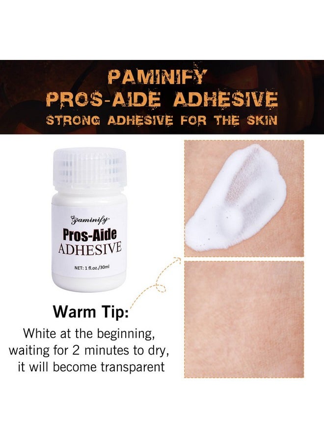 Paminify Halloween Latex Bald Cap SFX Makeup Kit,Bald Wig Cap with Skin Water-Based Acrylic Adhesive(Bonding Skin Glue) for Men Adult,Perfect for Costumes, Cosplay, and Theater