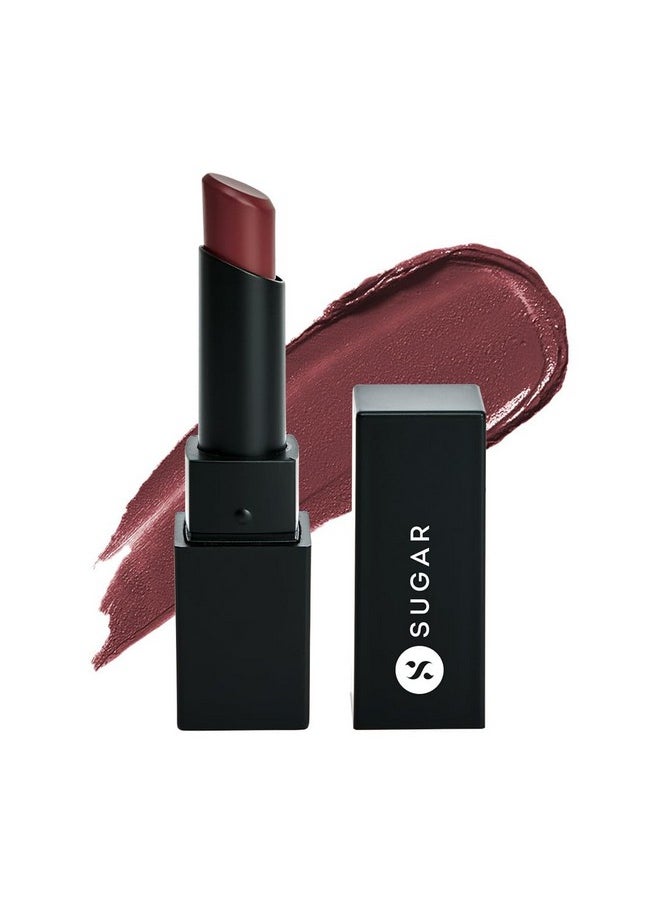 SUGAR Cosmetics Nothing Else Matter Longwear Lipstick for Women | Lasts Up To 8+ Hours| Enriched with Vitamin E | 100% Vegan | 3.2gm - 12 Teak Over