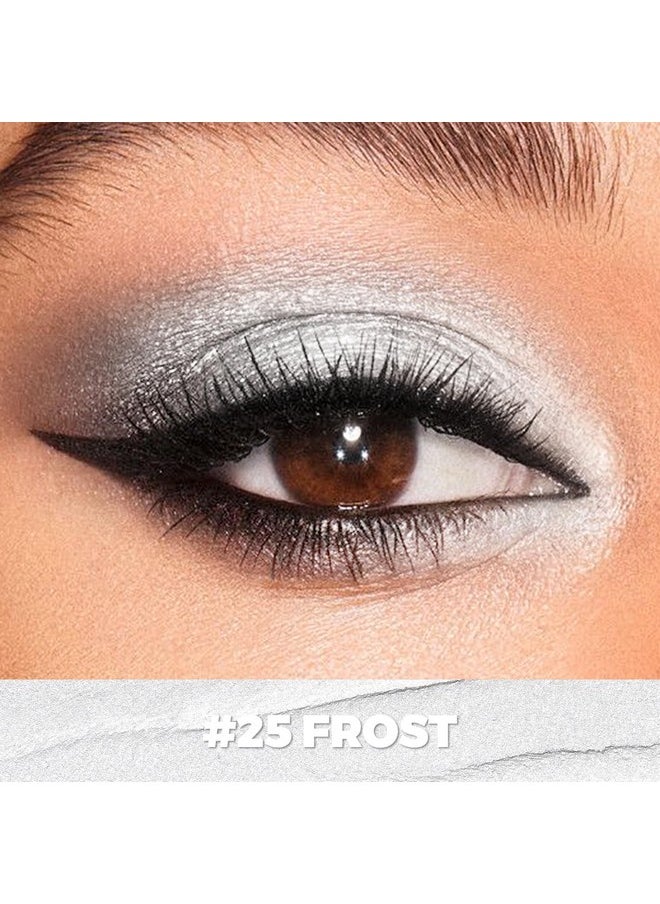 FOCALLURE Shimmer and Matte Cream Eyeshadow Stick,Smooth Brilliant Eye Brightener Pencil for Women,Long Lasting Waterproof Eye Shadow and Liners Makeup,FROST