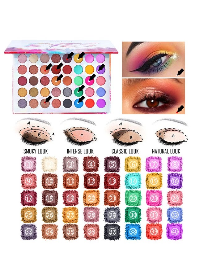Pure Vie All-in-One Holiday Gift Makeup Set Cosmetic Essential Starter Bundle Include Eyeshadow Palette Lipstick Concealer Blush Mascara Foundation Face Powder - Makeup Kit for Women Full Kit