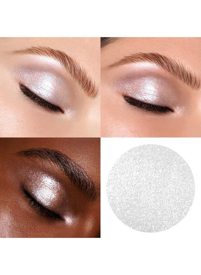 Hotiary Glitter Liquid Eyeshadow Metallic Pigments Shimmer Makeup Metals Gloss for Eyes Eyeliners Sparkling Eye Shadow Shiny Pen Eyeliner Kit Long Lasting Waterproof (Silver)