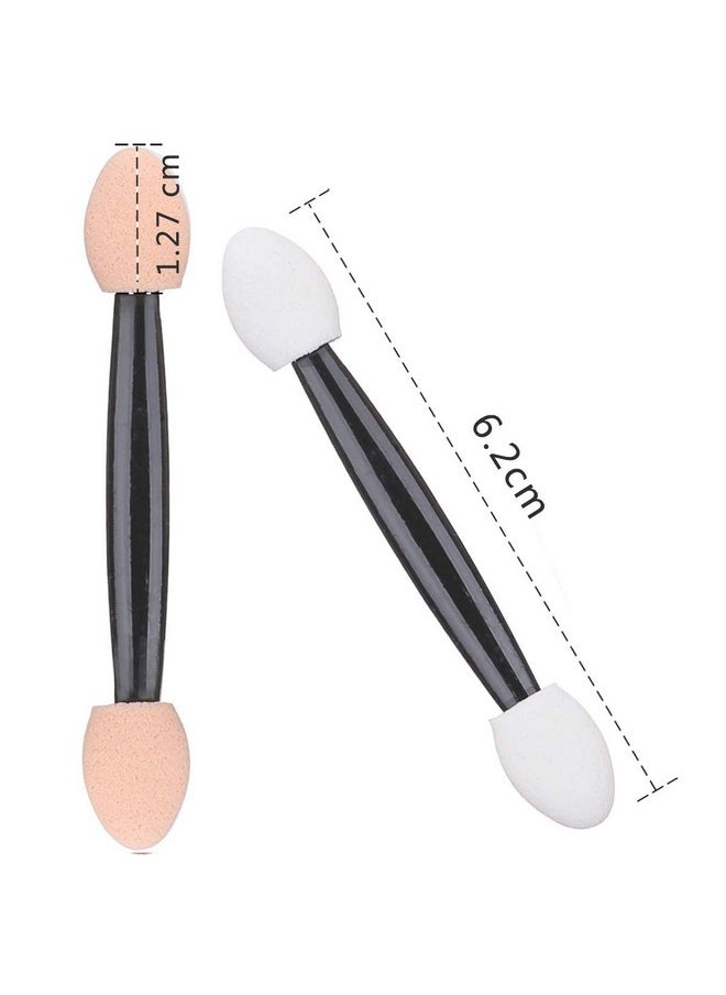 Akstore Disposable Dual Sides Eye Shadow Sponge Applicator Eyeshadow Brushes Makeup Brush (30PCS-Black)