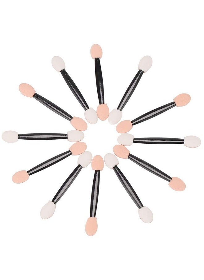Akstore Disposable Dual Sides Eye Shadow Sponge Applicator Eyeshadow Brushes Makeup Brush (30PCS-Black)