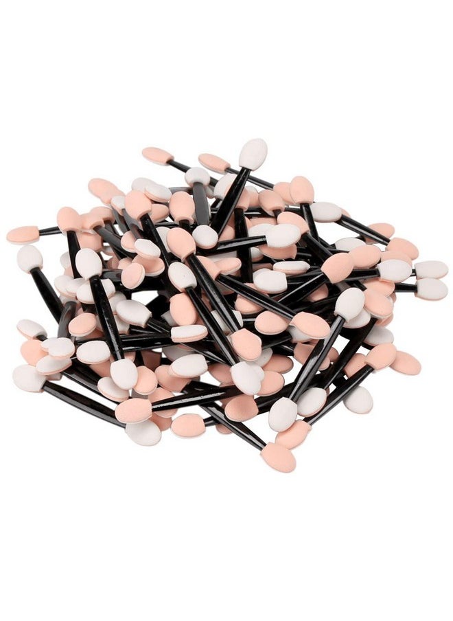 Akstore Disposable Dual Sides Eye Shadow Sponge Applicator Eyeshadow Brushes Makeup Brush (30PCS-Black)