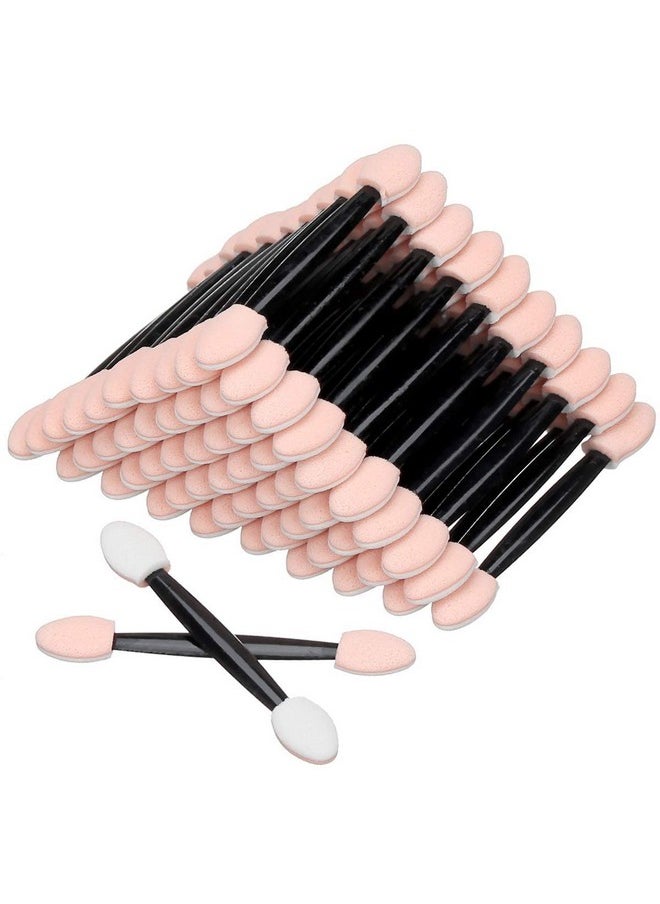 Akstore Disposable Dual Sides Eye Shadow Sponge Applicator Eyeshadow Brushes Makeup Brush (30PCS-Black)