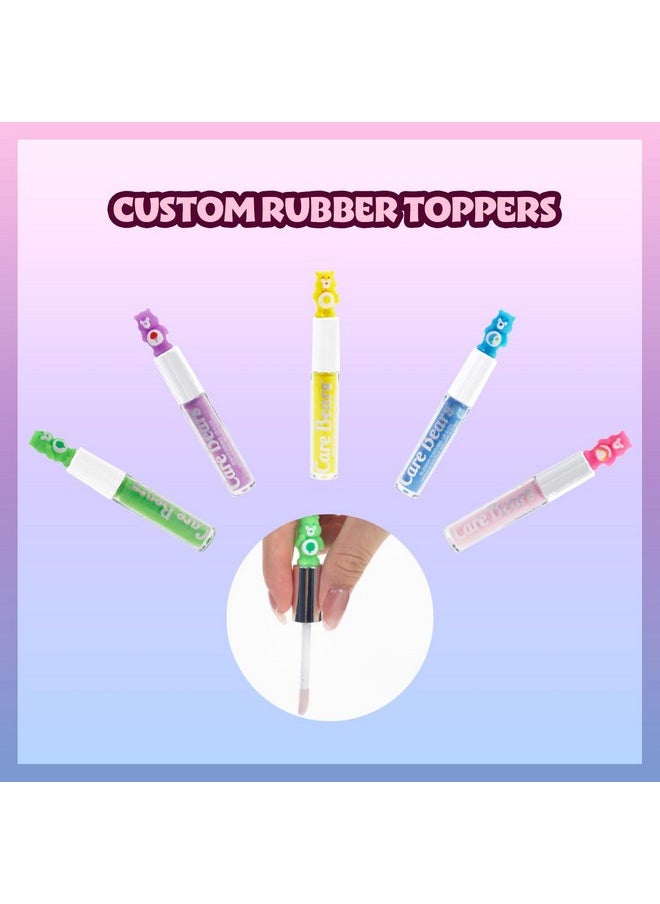 Townley Girl Care Bears 5 pcs Flavored Lip Gloss for Kids | Non-toxic & Vegan Makeup | Birthday Gifts for Ages 3