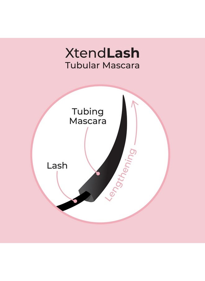 MCoBeauty XtendLash Tubular Mascara, Black-Brown, Bold Definition for Intensely Defined Lashes, Vegan, Cruelty Free Cosmetics