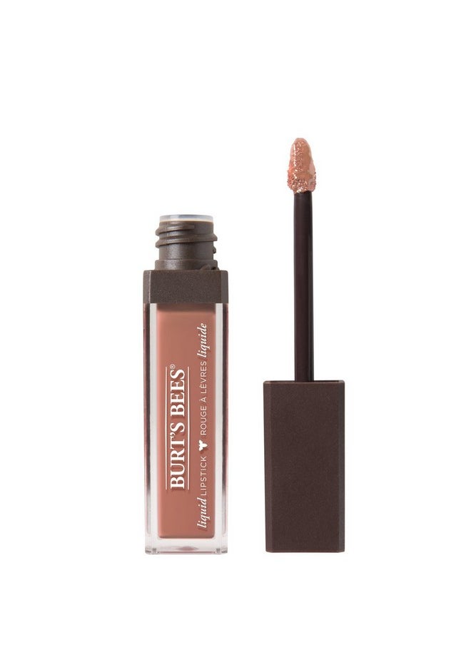Burt's Bees 100% Natural Glossy Liquid Lipstick, Niagara Nude, 1 Tube