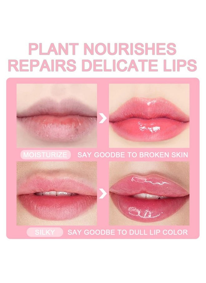 evpct 3Pcs Mini Clear Color Changing PH Tinted Lip Gloss Set for Women Girls 10-12 Pink Mood Lip Oil Gloss Balm Tint Stain Glaze Pack Hydrating Moisturizer Lipstick Magic labiales magicos,0.14fl.oz*3
