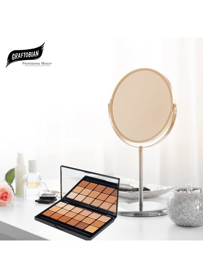 Graftobian HD Glamour Creme Foundation Warm Super Palette - 18 High Definition Warm Undertone Cream Shades