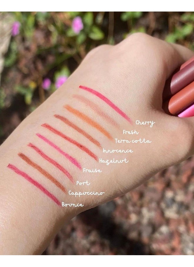 Zuzu Luxe Lip Pencil, Creamy Lipliner, long lasting, Infused with Jojoba Seed Oil and Aloe for ultra hydrated lips. Natural, Paraben Free, Vegan, Gluten-free,Cruelty-free, Non GMO, (1, Innocence)