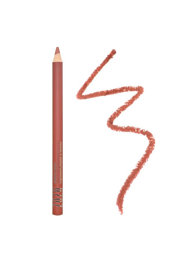 Zuzu Luxe Lip Pencil, Creamy Lipliner, long lasting, Infused with Jojoba Seed Oil and Aloe for ultra hydrated lips. Natural, Paraben Free, Vegan, Gluten-free,Cruelty-free, Non GMO, (1, Innocence)