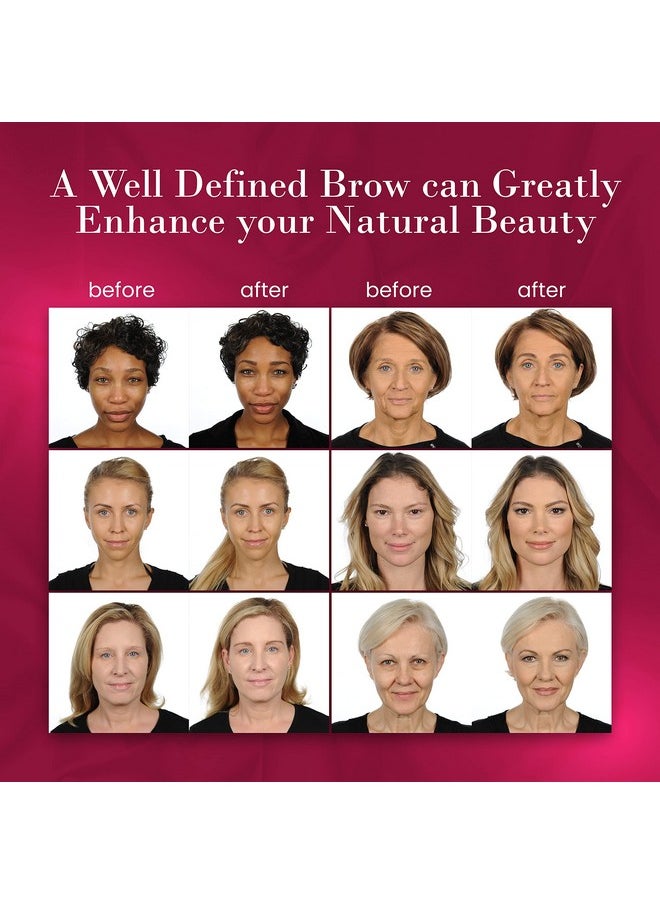 YBF Beauty Eyebrow Pencil - Universal Automatic Brow Pencil With Spoolie Brush - Perfect Eyebrow Makeup Shaper and Filler For Women - All Hair Colors & Skin Tones - Taupe Eyebrow Liner - 2 Pack