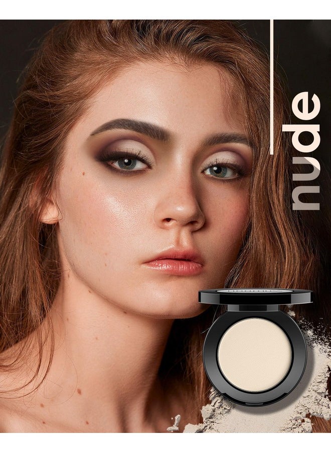 HOOMUSS Nude Naked Eyeshadow Matte Handmade Eye Sahdow Pressed Powder Palette, High Pigmented & Long Lasting, Intense Color Nude Bold Eyes (Nude)