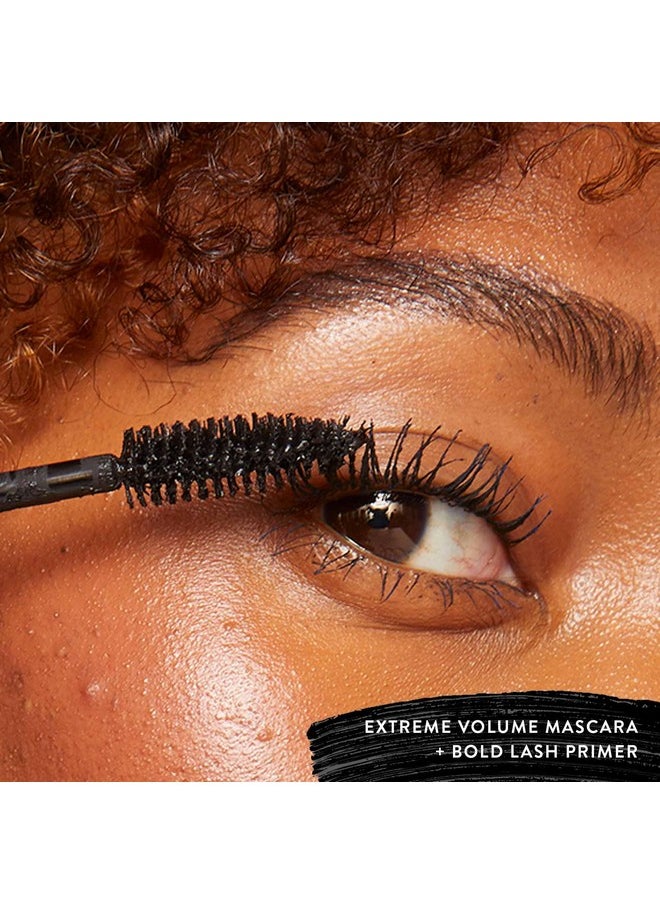 Honest Beauty 2-in-1 Extreme Volume Clean Mascara + Bold Lash Primer with Castor Oil | Maximum Volume + Curl | Vegan + Cruelty Free | Black, .27 fl oz