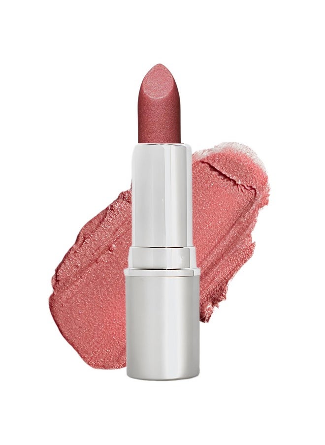 Honeybee Gardens Truly Natural Long Lasting Lipstick, San Francisco, Pink and Peach With Rose, Naturally Hydrating & Nourishing, Vegan, Gluten-Free & Cruelty-Free, 0.13 oz / 3.8 g